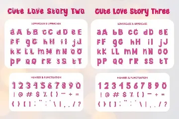 Cute Love Story font