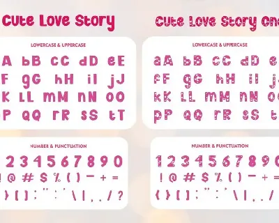 Cute Love Story font