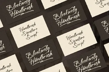 Blookwelly Handbrush Signature Script Font