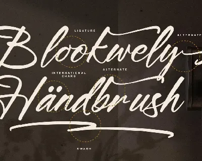 Blookwelly Handbrush Signature Script Font