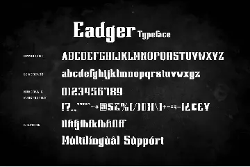 Eadger - Modern Serif Font