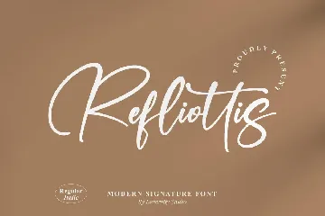 Refliottis Signature Font