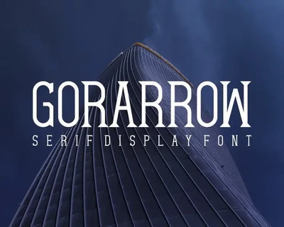 Gorarrow - Font