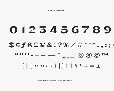 Nancy Walner font
