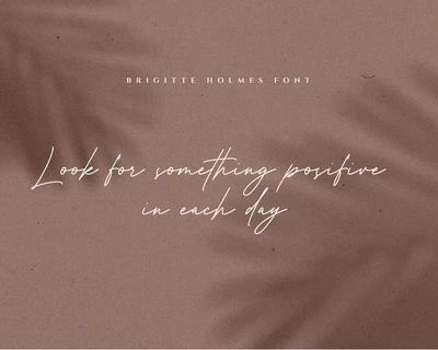 Brigitte Holmes Handwritten Font