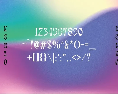 Kenzo - Psychedelic Typeface font