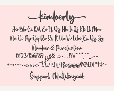 Kimberly Script Font