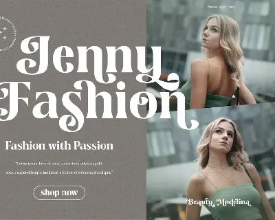 Beauty Modelina - A Modern Stylish Serif font