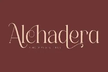 Alchadera A Modern Serif Font