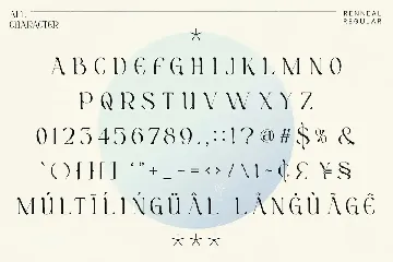 Renneal font