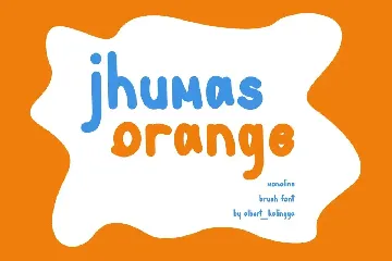 Jhumas Orange font