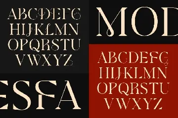 Modesfa - Modern Display Serif font