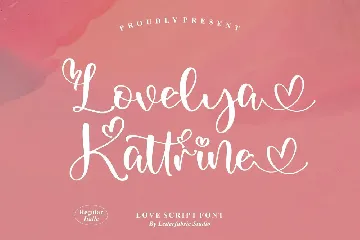 Lovelya Kattrine Love Script Font