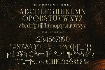 Tropical Rothela Display Serif Font