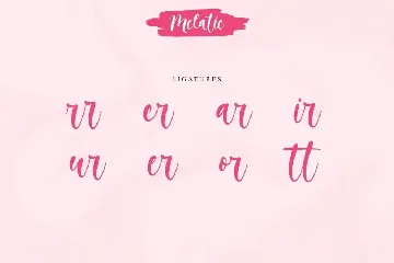 Melatie - Beautiful Script font