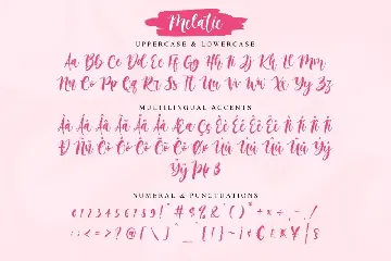 Melatie - Beautiful Script font