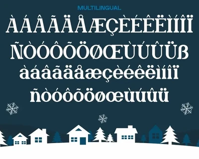 Frizen Land - Modern Christmas Font