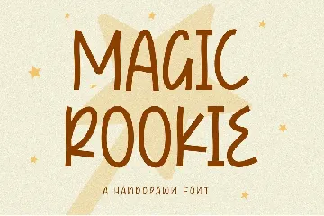 Magic Rookie A Handdraw font