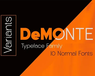 DeMonte  Family font