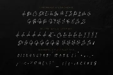 The handnature - Natural Signature font