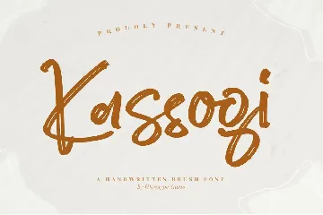 Kassogi Handwritten Brush Font