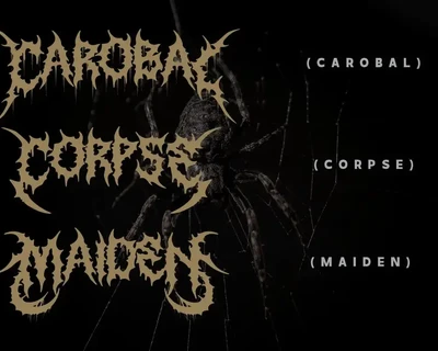 Crucial Noise - Death Metal Font
