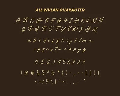 Wulan - Handwritten Font