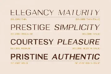 Deloire - Modern & Luxury Sans font