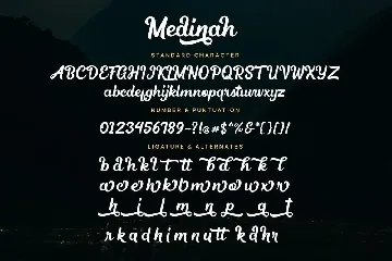 Medinah Script Font