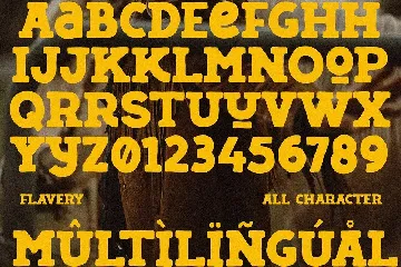 Flavery - Vintage Slab Serif font