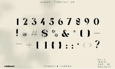 Lugon font