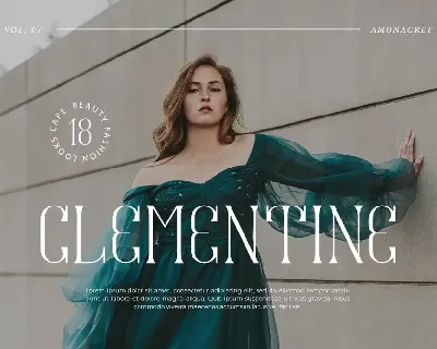 Amonagret - Condensed Serif Typeface font