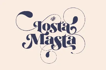 Losta Masta Font - Groovy Retro Serif Family