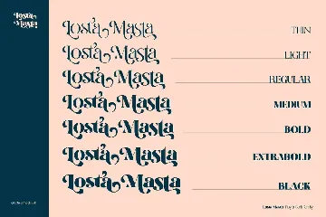 Losta Masta Font - Groovy Retro Serif Family