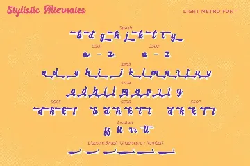 Lightmetro font