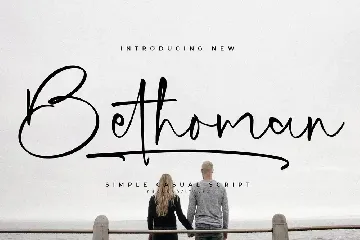 Bethoman Simple Casual Script font