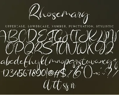 Rhosemary font