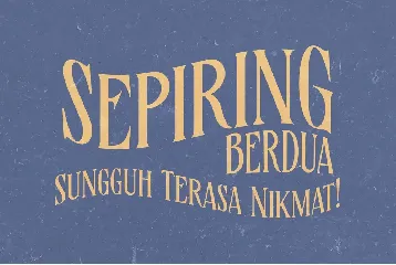 Sepiring - Condensed Serif Display Typeface font