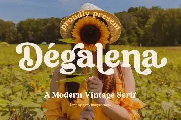 Degalena - A Modern Vintage Serif font