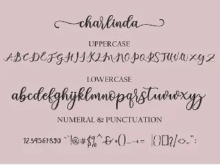 charlinda script Font