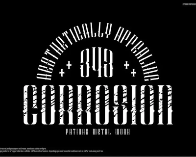 Patinas Pointed font