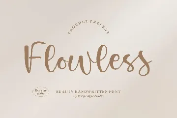 Flowless Handwritten Font