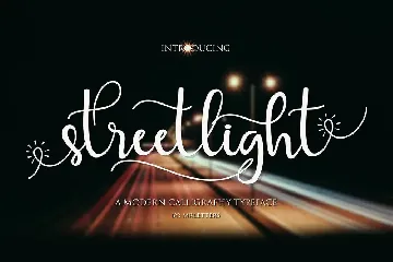 streetlight script Font