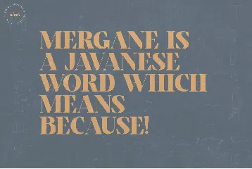 Mergane - Display Typeface font