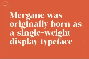 Mergane - Display Typeface font