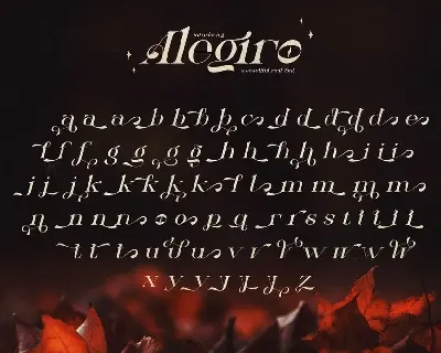 Alegiro Script Font