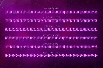 Starlit Neon font