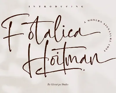 Fotalica Hoitman Signature Font