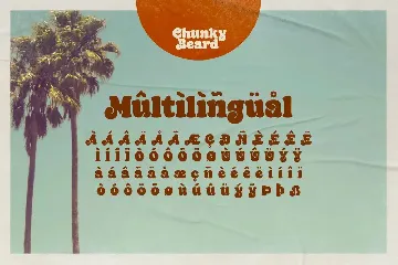 Chunky Beard - Retro Type font