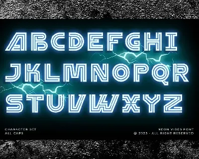 Neon Vibes font